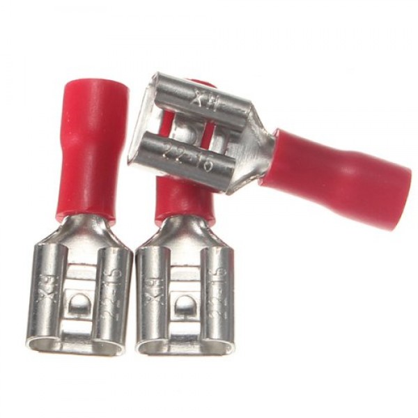 Female Quick Disconnects Insulated Terminals Red