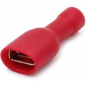 Fully Insulated Spade Connectors Female Crimp Terminal Red