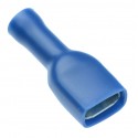 Fully Insulated Spade Connectors Female Crimp Terminal Blue